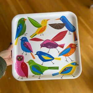 IKEA Colorful Bird Serveware Tray - NWT